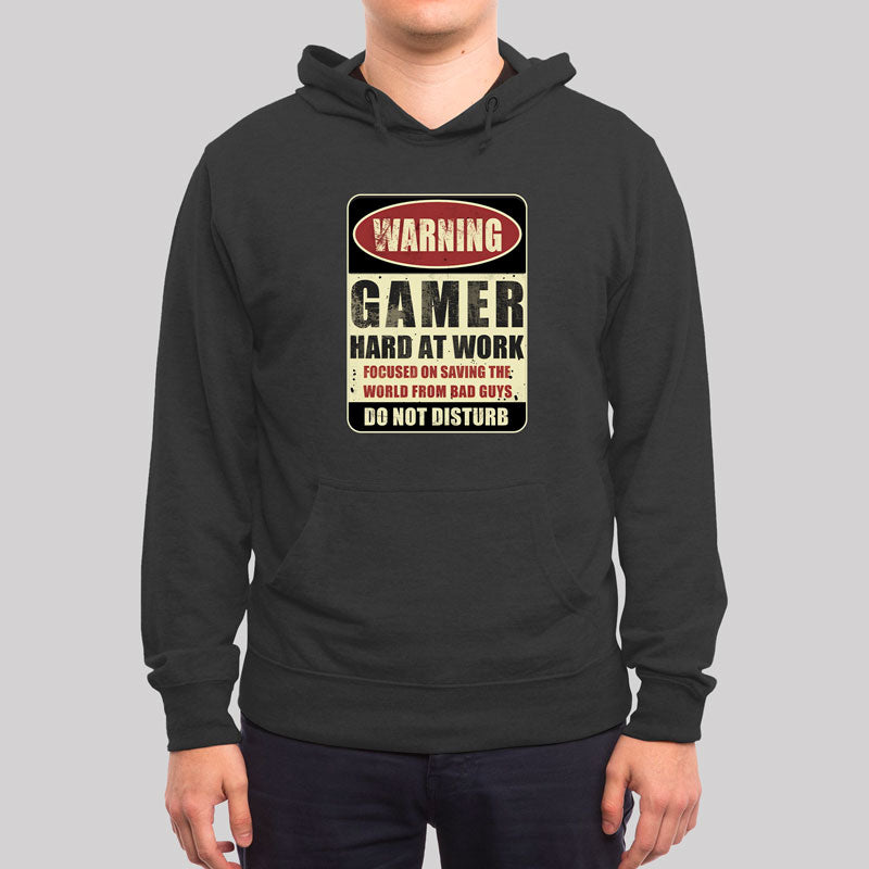 Warning Gamer Geek Hoodie