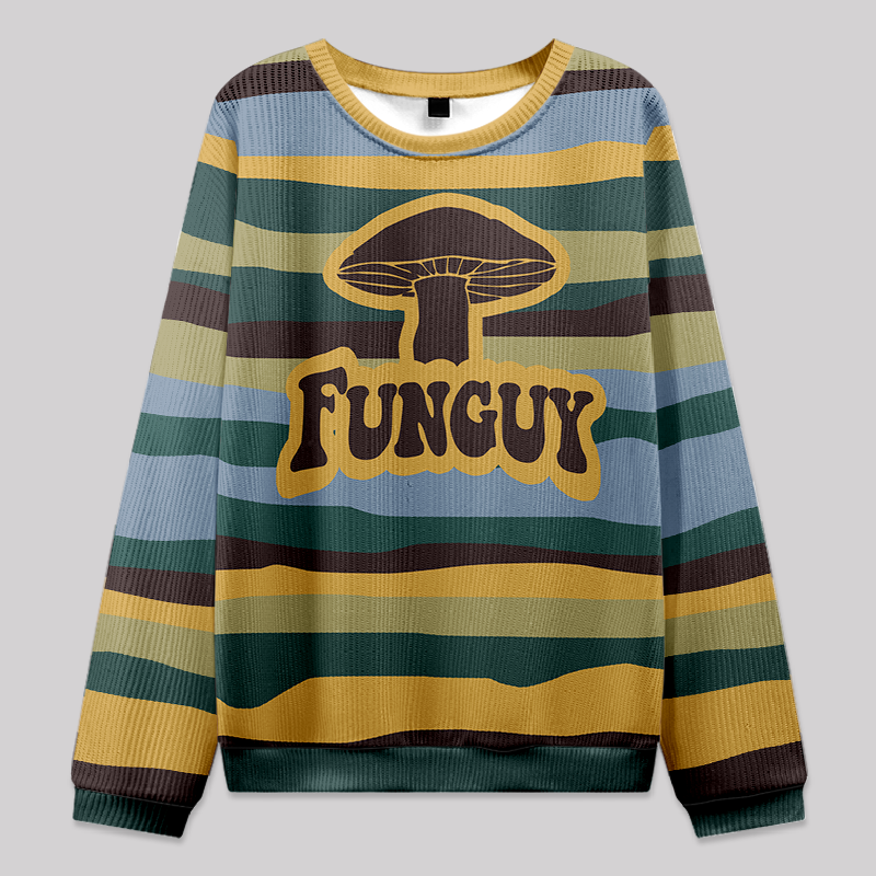 Fungi Fun Guy Knit Sweatshirt