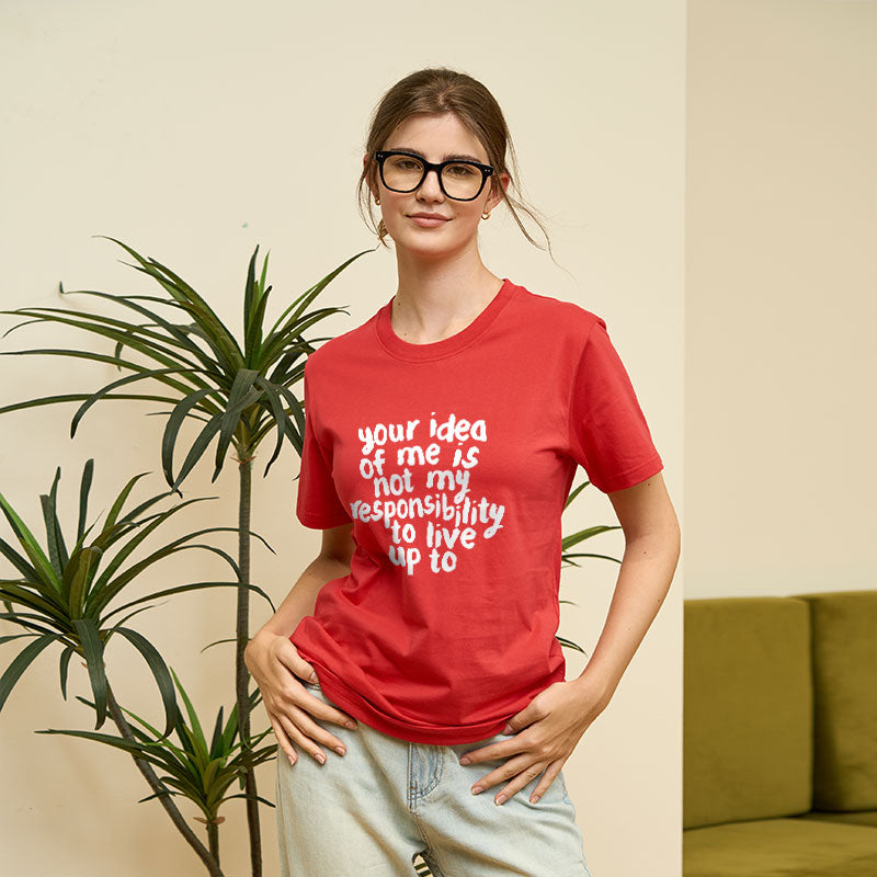 Your Idea Of Me Is Not My Responsibility To Live Up To Geek T-Shirt