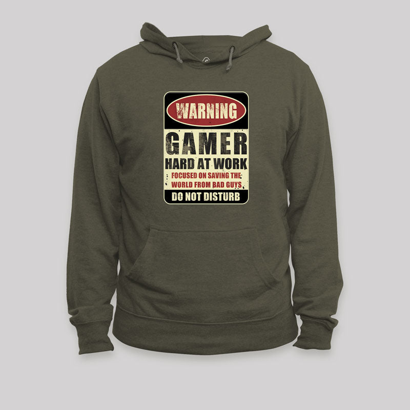 Warning Gamer Geek Hoodie