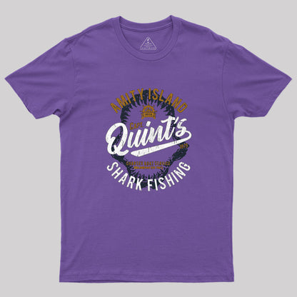 Quints Shark Fishing Geek T-Shirt