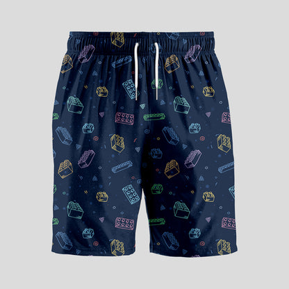 Building Blocks Geeky Drawstring Shorts