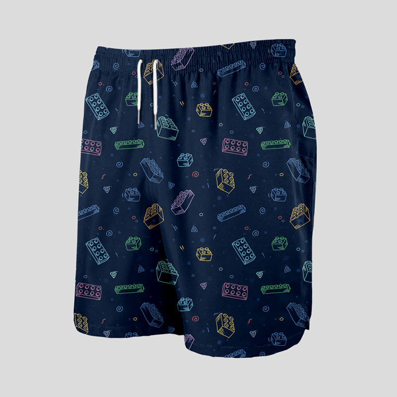 Building Blocks Geeky Drawstring Shorts