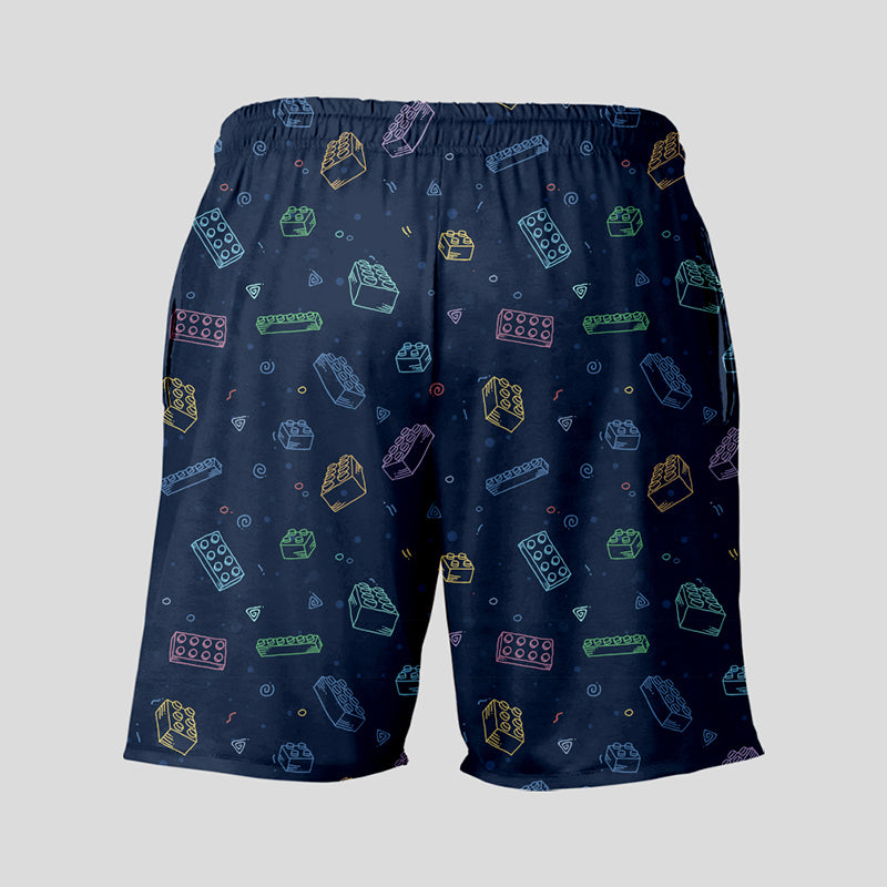 Building Blocks Geeky Drawstring Shorts