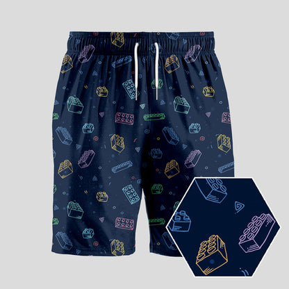 Building Blocks Geeky Drawstring Shorts