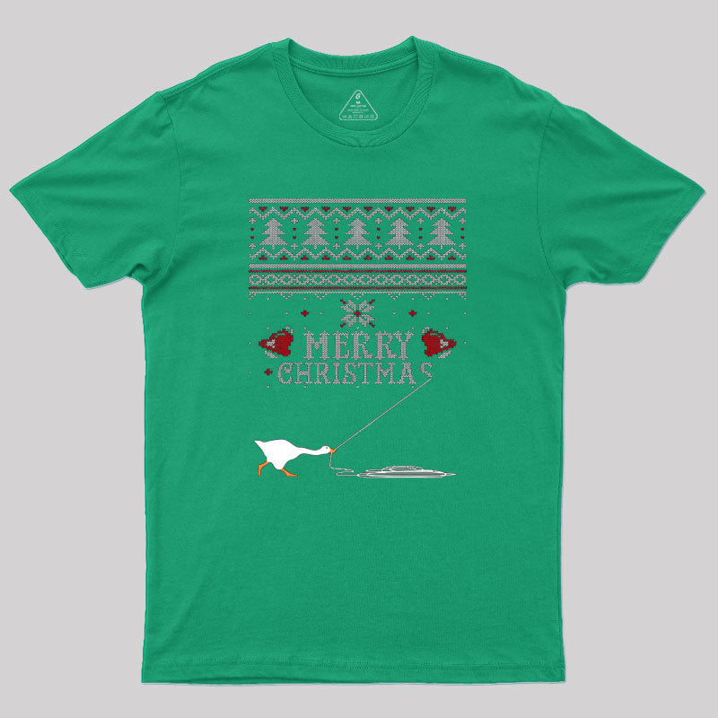 Merry Honked Christmas Funny Honk Goose T-Shirt