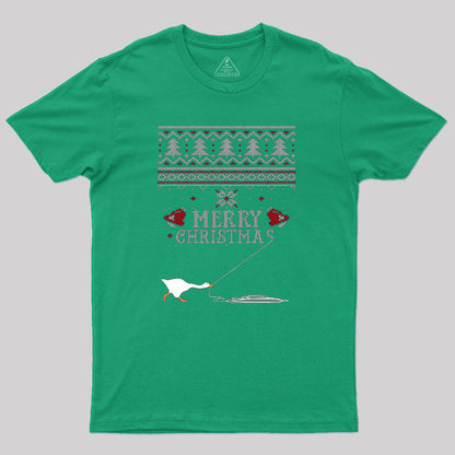 Merry Honked Christmas Funny Honk Goose T-Shirt