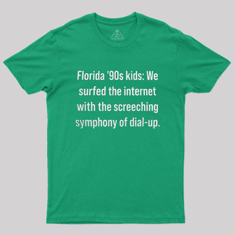 Florida 90s Kids Retro Internet Memorabilia T-Shirt