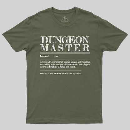 Dungeon Master Definition T-Shirt