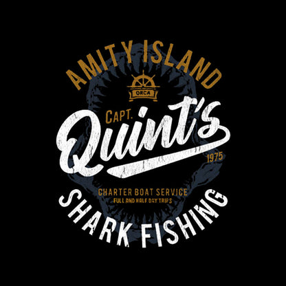 Quints Shark Fishing Geek T-Shirt