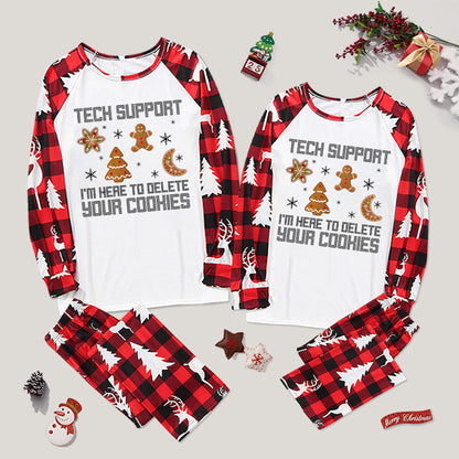 Funny Christmas Tech Support Computer Progra Family Christmas Pajama Sets