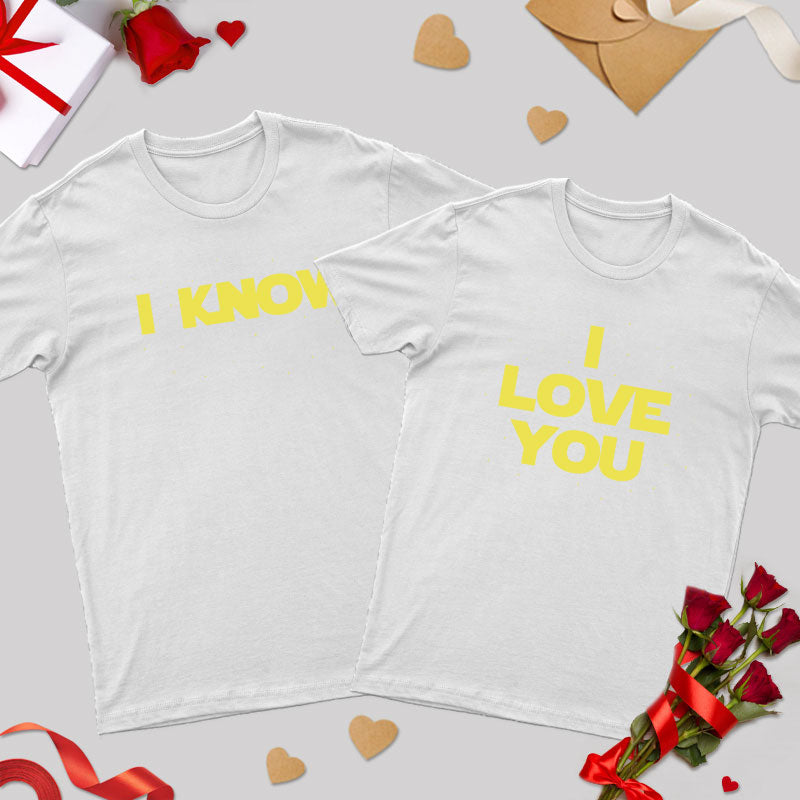 I Love You I Know Geek Couple T-Shirt