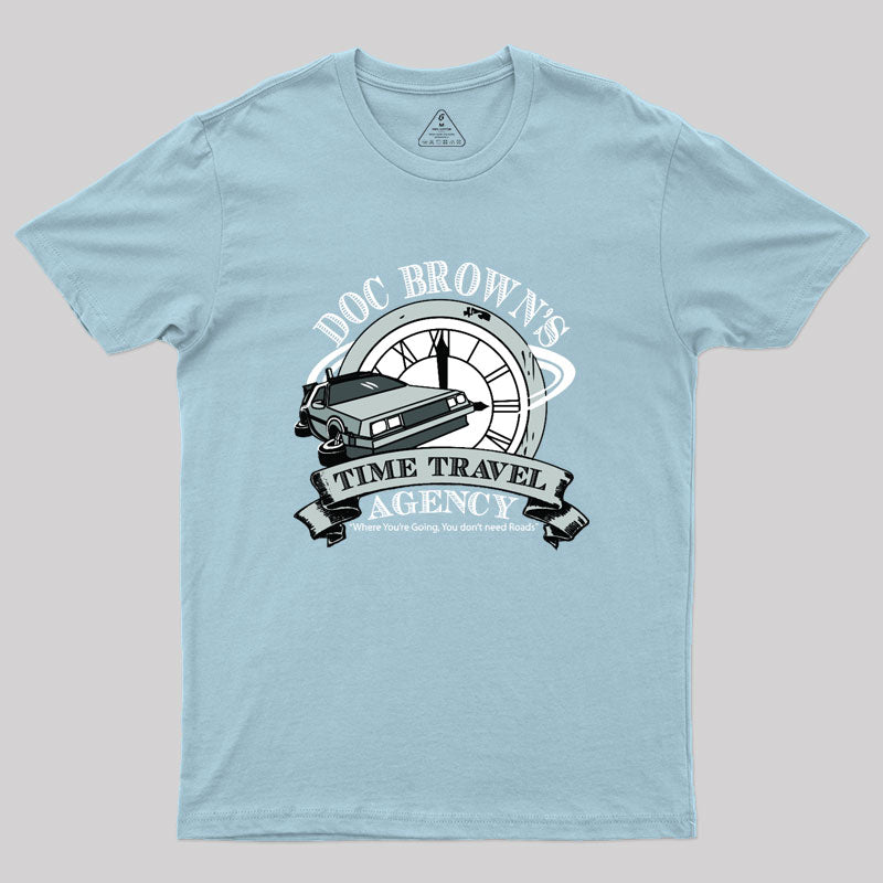 Doc Brown's Time Travel Agency Geek T-Shirt