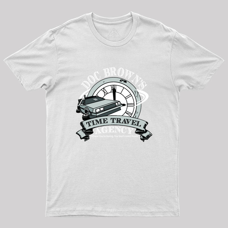 Doc Brown's Time Travel Agency Geek T-Shirt