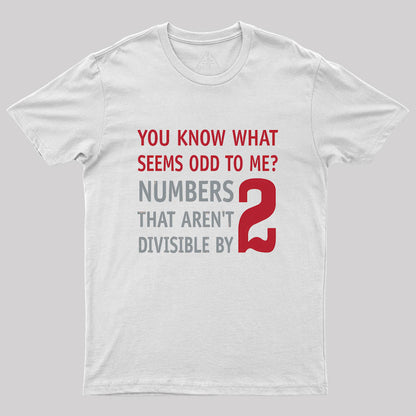 Odd Even Numbers Geek T-Shirt