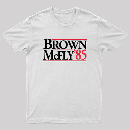 BROWN & McFLY in '85 Geek T-Shirt