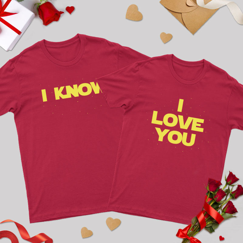 I Love You I Know Geek Couple T-Shirt