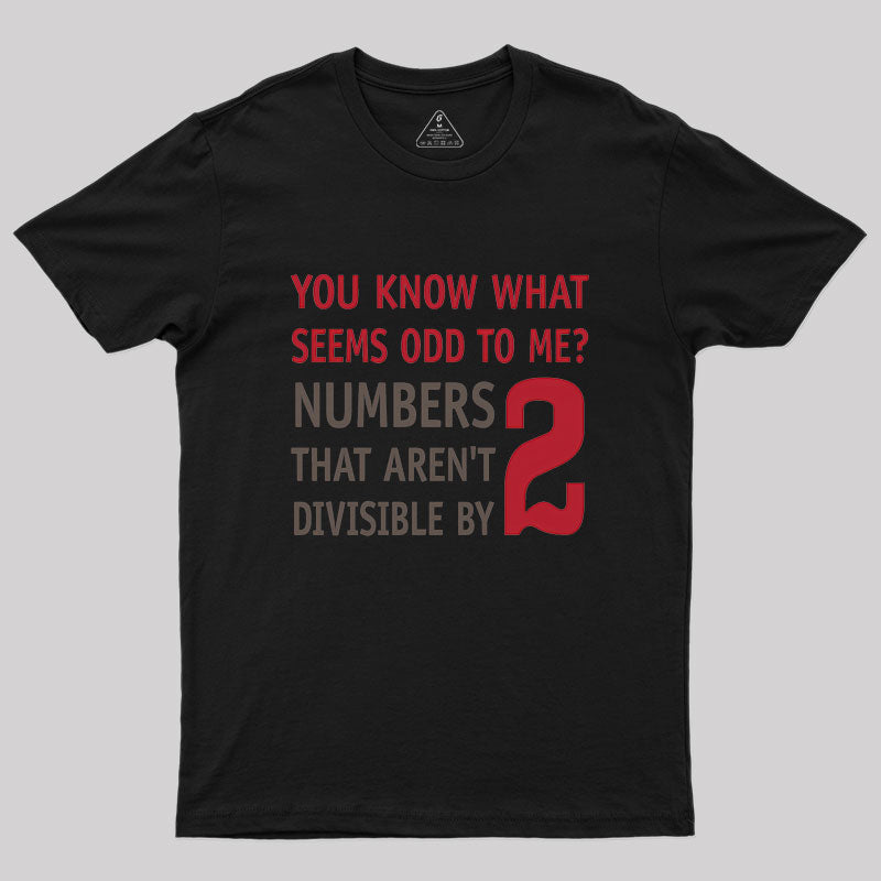 Odd Even Numbers Geek T-Shirt