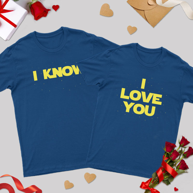 I Love You I Know Geek Couple T-Shirt