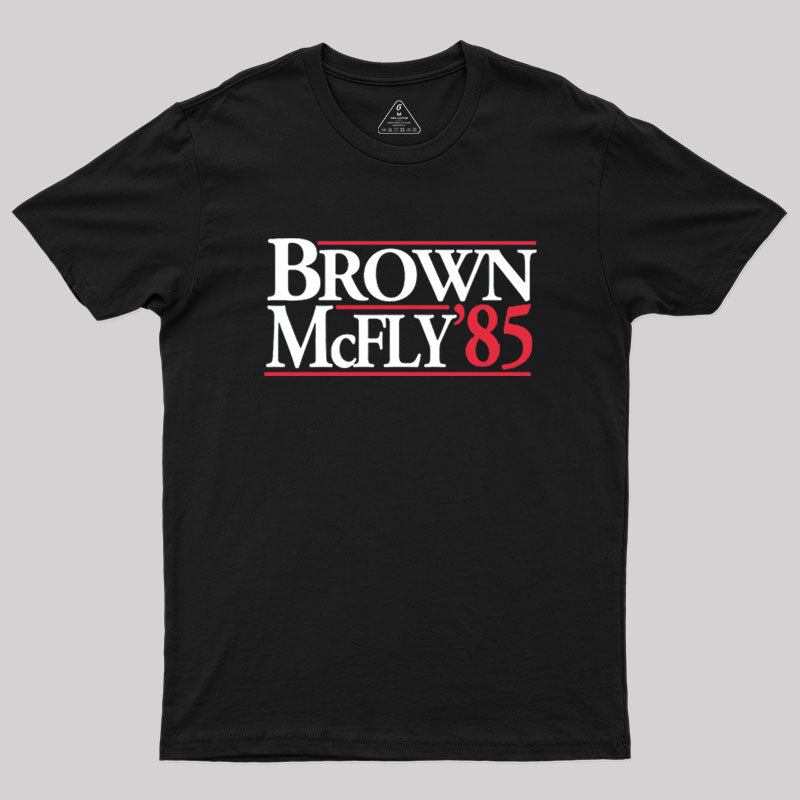 BROWN & McFLY in '85 Geek T-Shirt