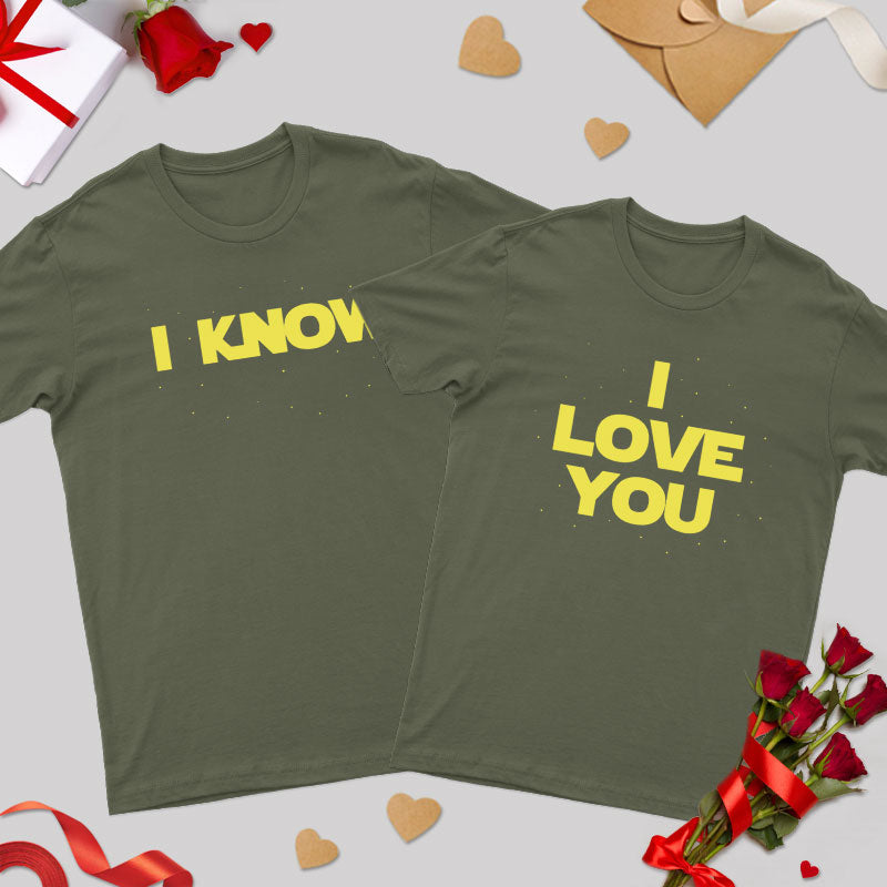 I Love You I Know Geek Couple T-Shirt