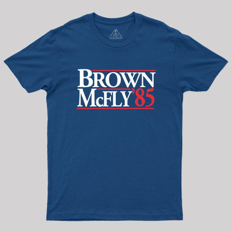 BROWN & McFLY in '85 Geek T-Shirt