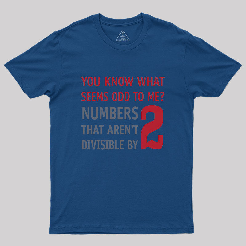 Odd Even Numbers Geek T-Shirt