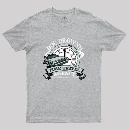 Doc Brown's Time Travel Agency Geek T-Shirt