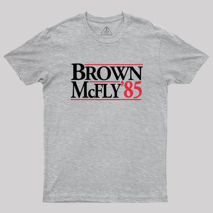 BROWN & McFLY in '85 Geek T-Shirt