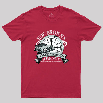 Doc Brown's Time Travel Agency Geek T-Shirt