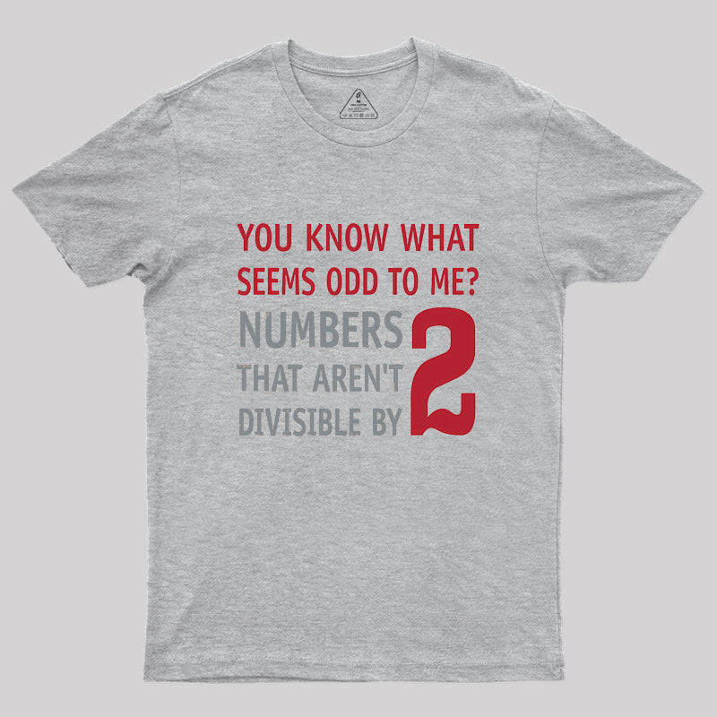 Odd Even Numbers Geek T-Shirt