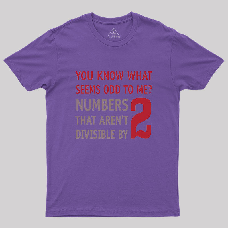 Odd Even Numbers Geek T-Shirt