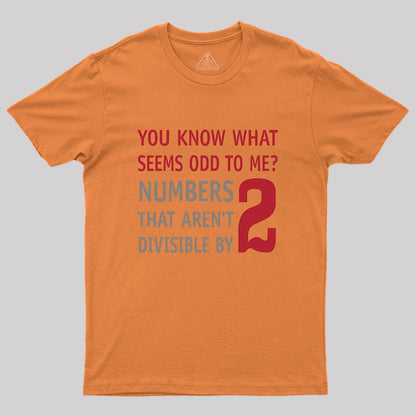 Odd Even Numbers Geek T-Shirt