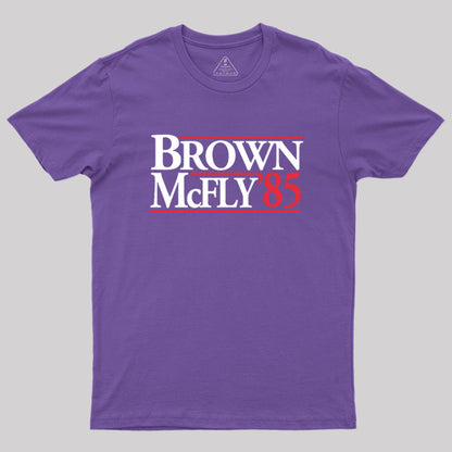 BROWN & McFLY in '85 Geek T-Shirt