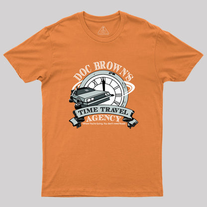 Doc Brown's Time Travel Agency Geek T-Shirt