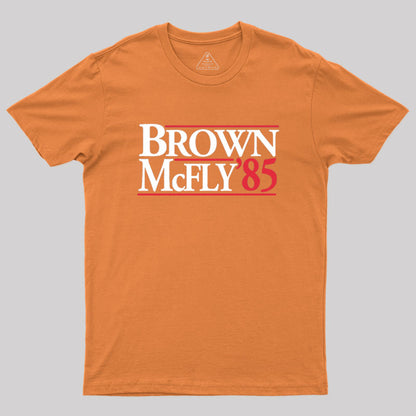 BROWN & McFLY in '85 Geek T-Shirt