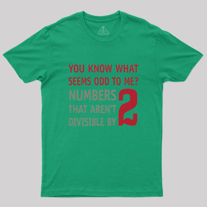 Odd Even Numbers Geek T-Shirt