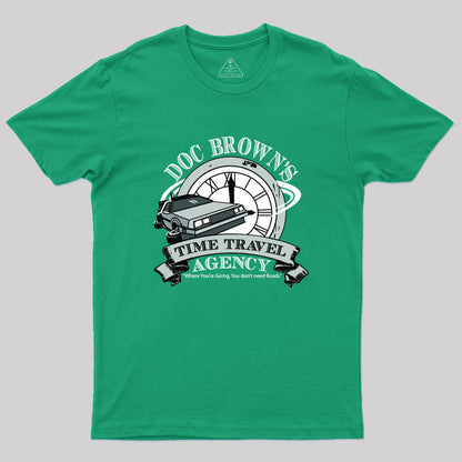 Doc Brown's Time Travel Agency Geek T-Shirt