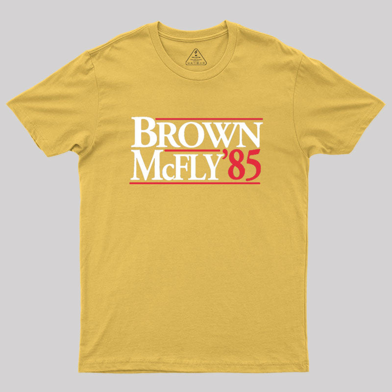 BROWN & McFLY in '85 Geek T-Shirt