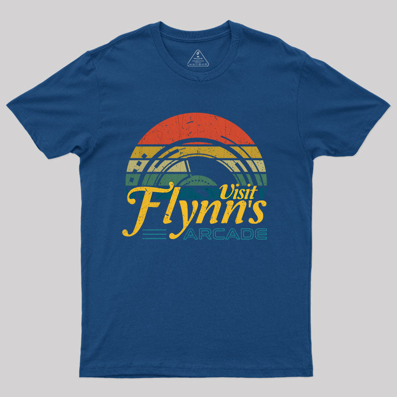 Vintage Sunset Visit Flynn's Arcade T-Shirt