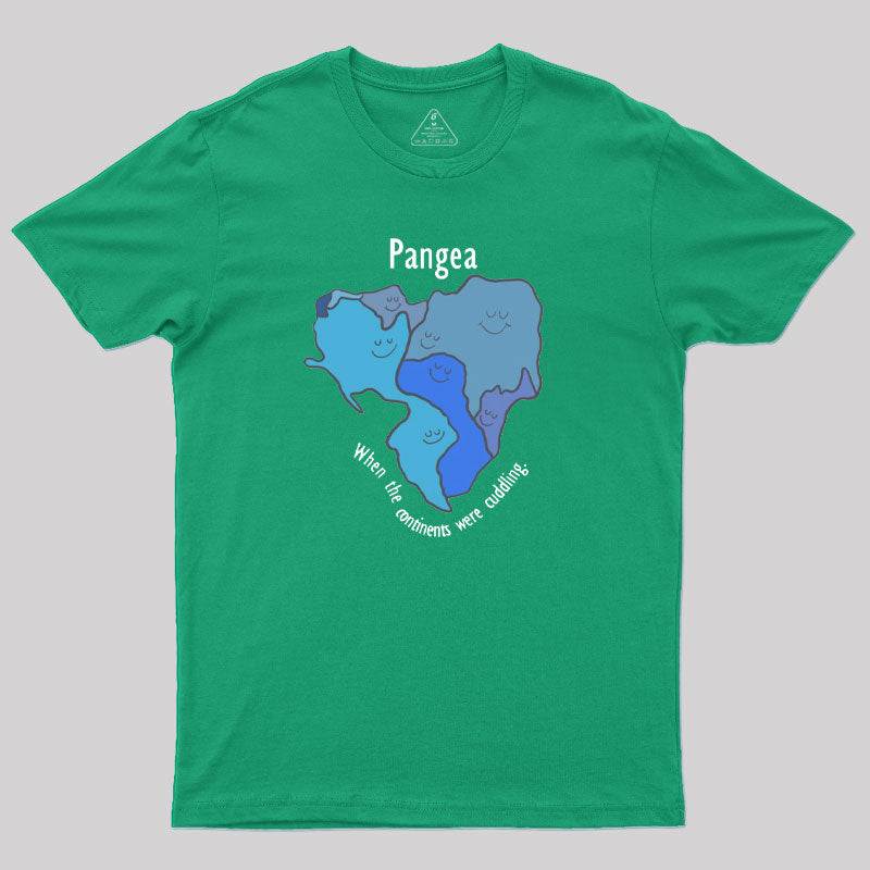 Pangea Continents Cuddling T-Shirt