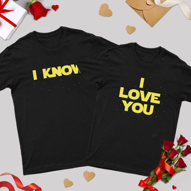 I Love You I Know Geek Couple T-Shirt