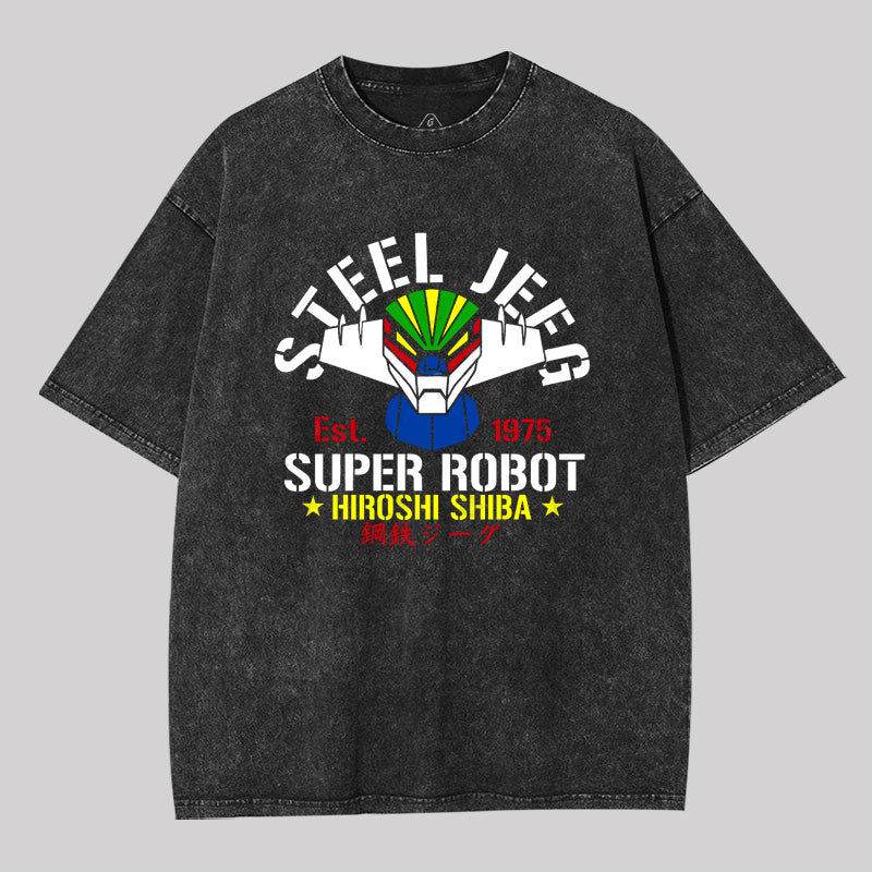 The 3rd Super Robot Geek Washed T-shirt