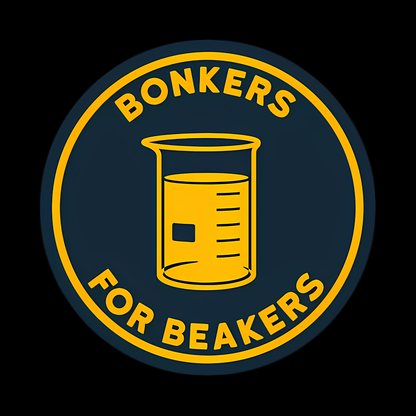 Bonkers for Beakers Sticker Geek T-Shirt