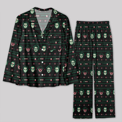 Christmas Hockey Mask Pajamas Set