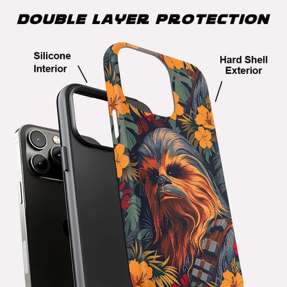 Chewbacca Flowers and Trees From Geek Phone Case