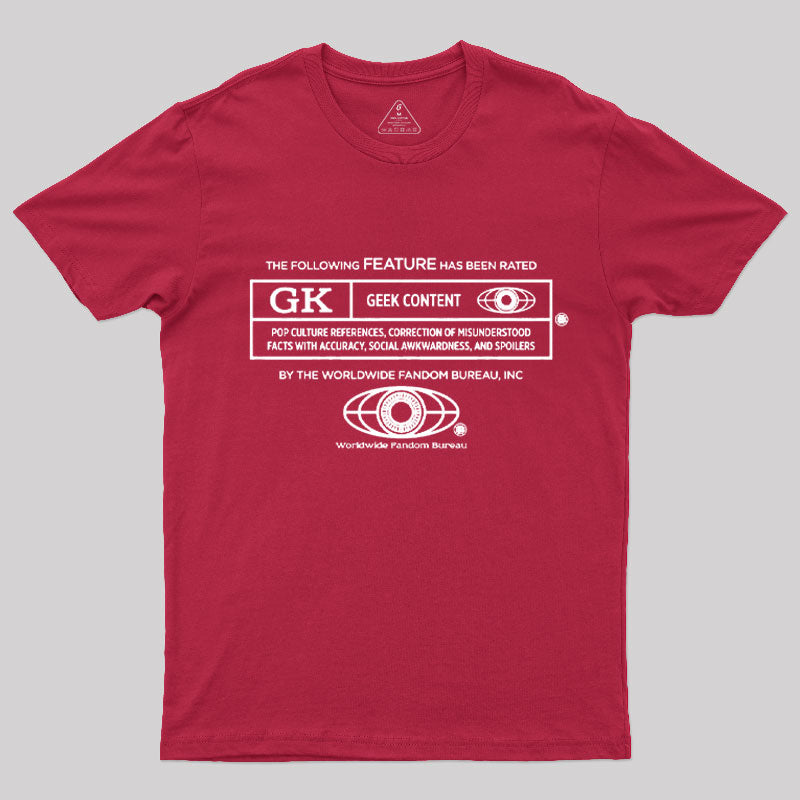 Rated Geek T-Shirt