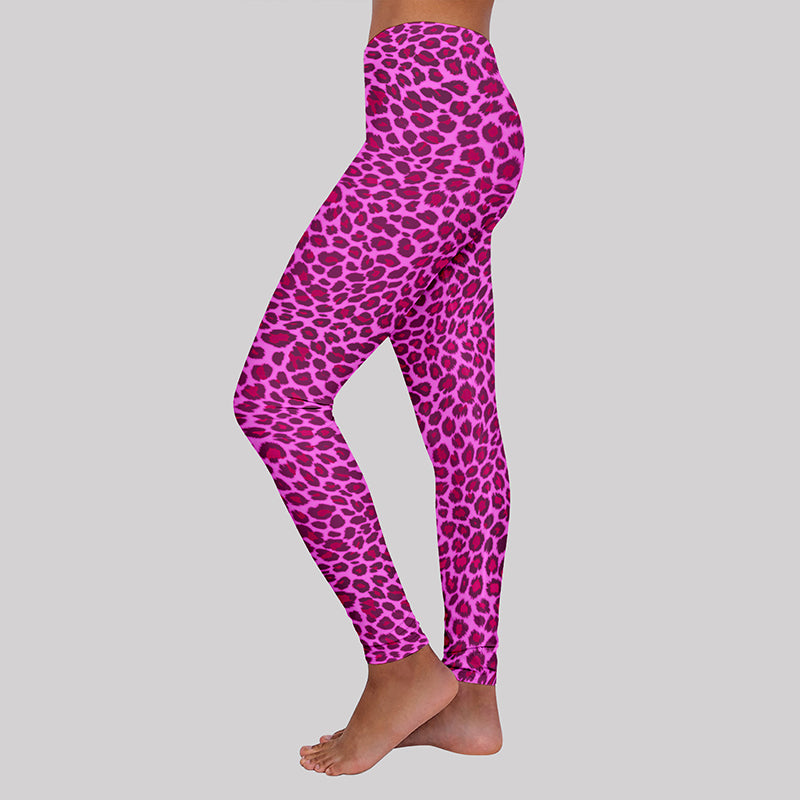 Pink Leopard Print Geek Leggings