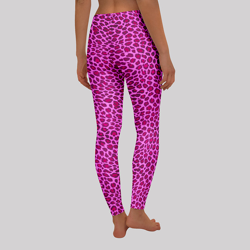 Pink Leopard Print Geek Leggings