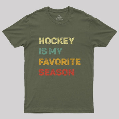 Hockey Is My Favorite Season Retro T-Shirt